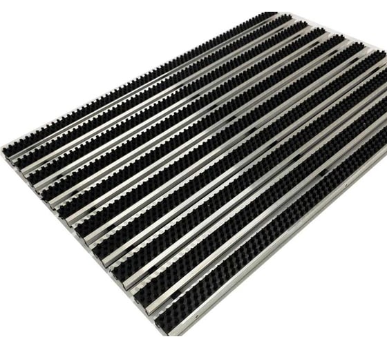 Изображение товара Грязезащитная придверная решетка ООО ПК ЦентрВход Эксперт ворс-щетка, серый, размером 900x600 мм 731EX066