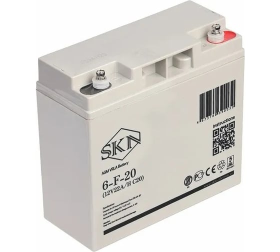 Изображение товара Аккумулятор для ИБП SKN 6-F-20 (12V20A/H C20) 025249