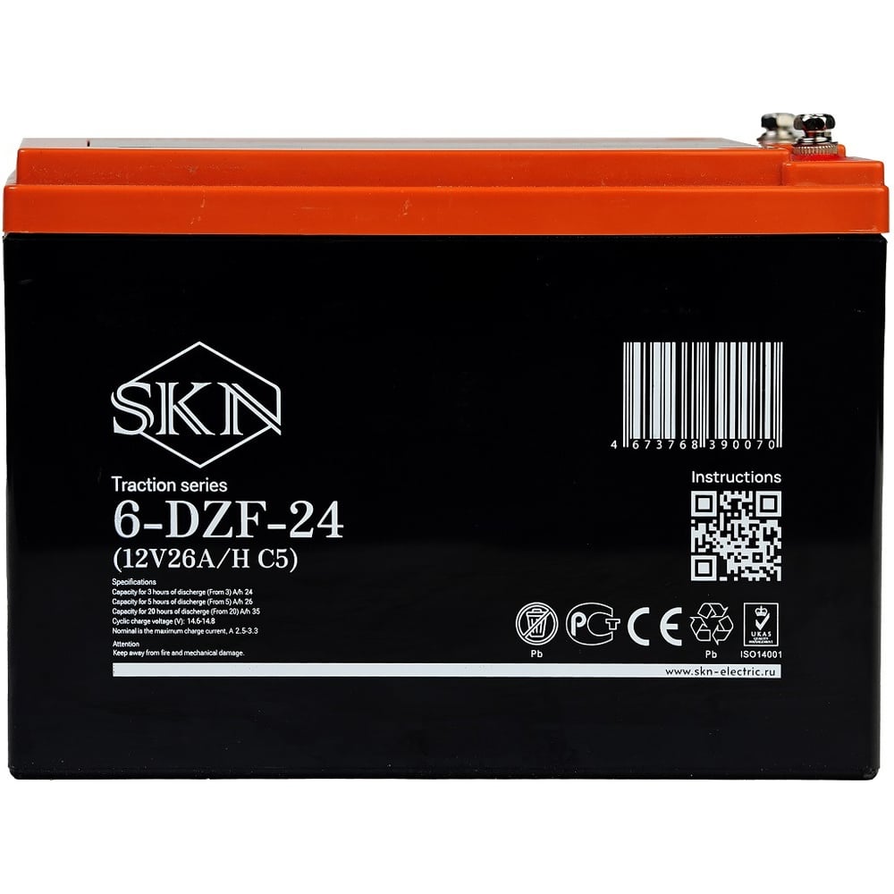 Изображение товара Тяговый аккумулятор SKN 6-DZF-24 (12V26A/H C5) 025385