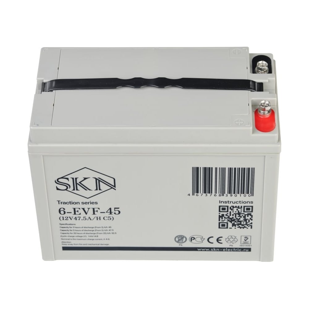 Изображение товара Тяговый аккумулятор SKN 6-EVF-45 12V 47.5Ah AGM для техники