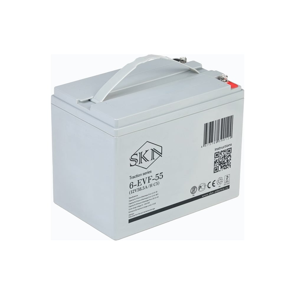 Изображение товара Тяговый аккумулятор SKN 6-EVF-55 (12V, 58.5A/H, AGM)