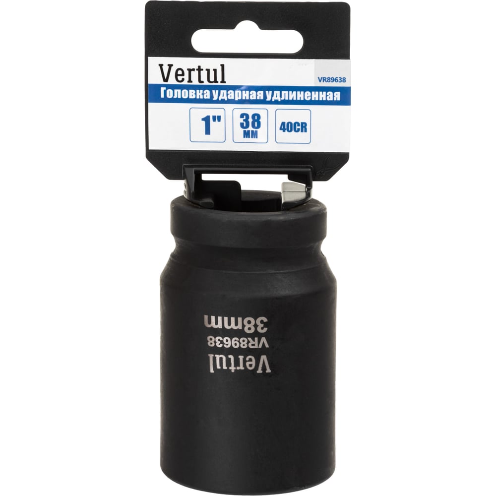 Изображение товара Головка ударная удлиненная VERTUL 38 мм, 1DR VR89638