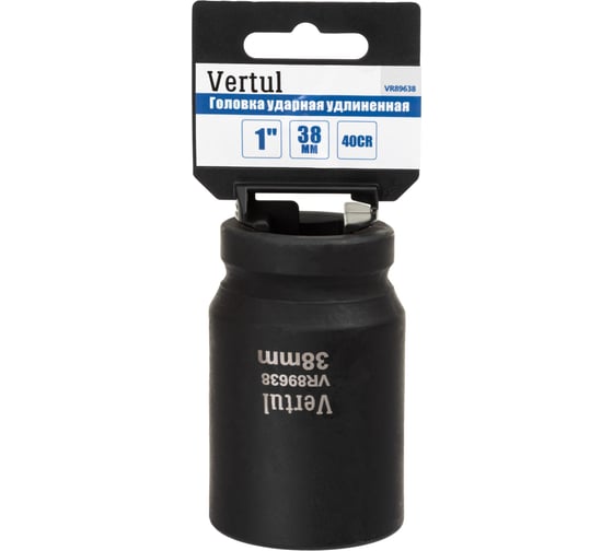 Изображение товара Головка ударная удлиненная VERTUL 38 мм, 1DR VR89638