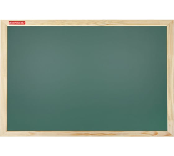 Изображение товара Доска для мела магнитная BRAUBERG Wood 30x45 см, зеленая, деревянная рамка 238797