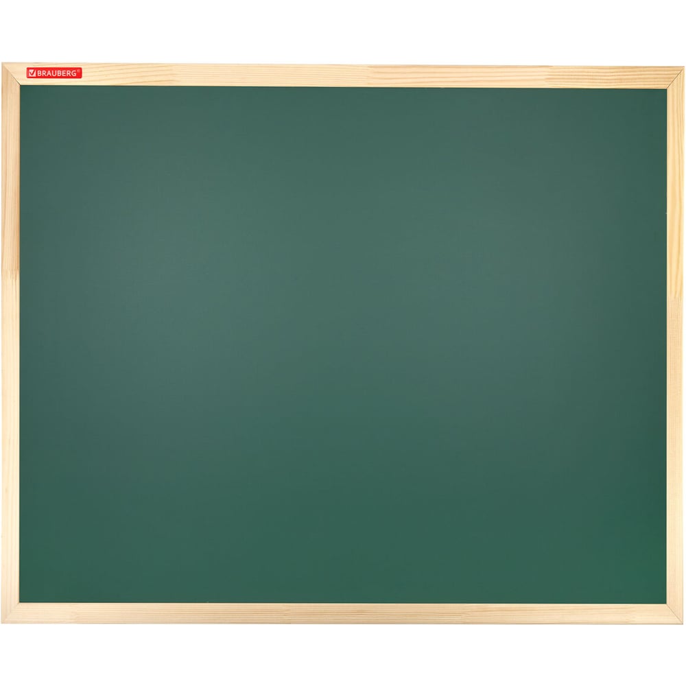 Изображение товара Доска для мела магнитная BRAUBERG Wood 50x70 см зеленая деревянная рамка