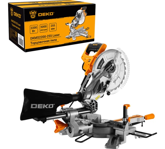 Изображение товара Торцовочная пила DEKO DKMS2200-255 Laser 063-4218