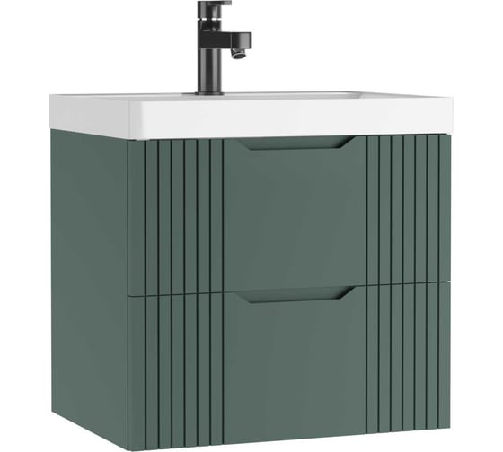 Изображение товара Тумба подвесная под умывальник Домино Bazis 60 Garden В2 Зелёная DG2501T