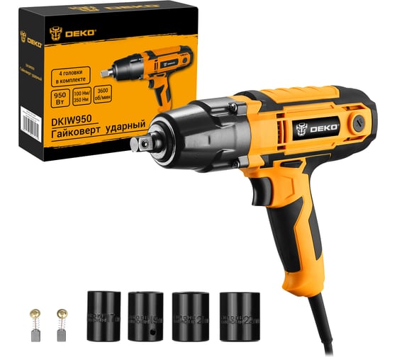 Изображение товара Сетевой ударный гайковерт DEKO DKIW950, 950 Вт, 1/2 063-4185