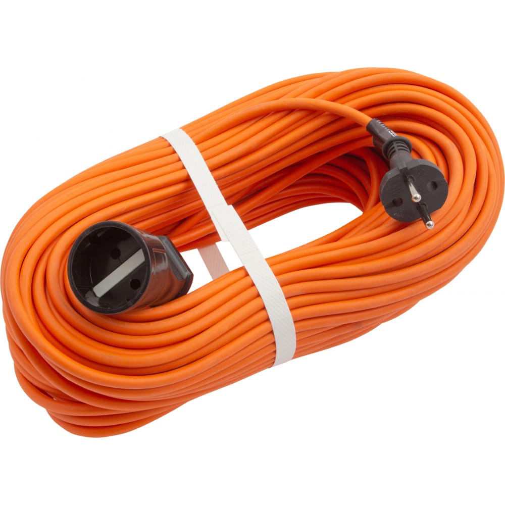 Силовой удлинитель-шнур СИБРТЕХ, цвет оранжевый 96054 - фото 1