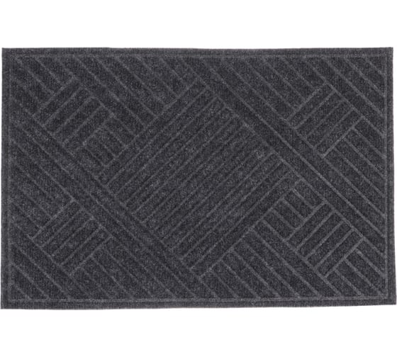 Изображение товара Коврик придверный VETTA  40x60 см, полипропилен, темно-серый 466-384
