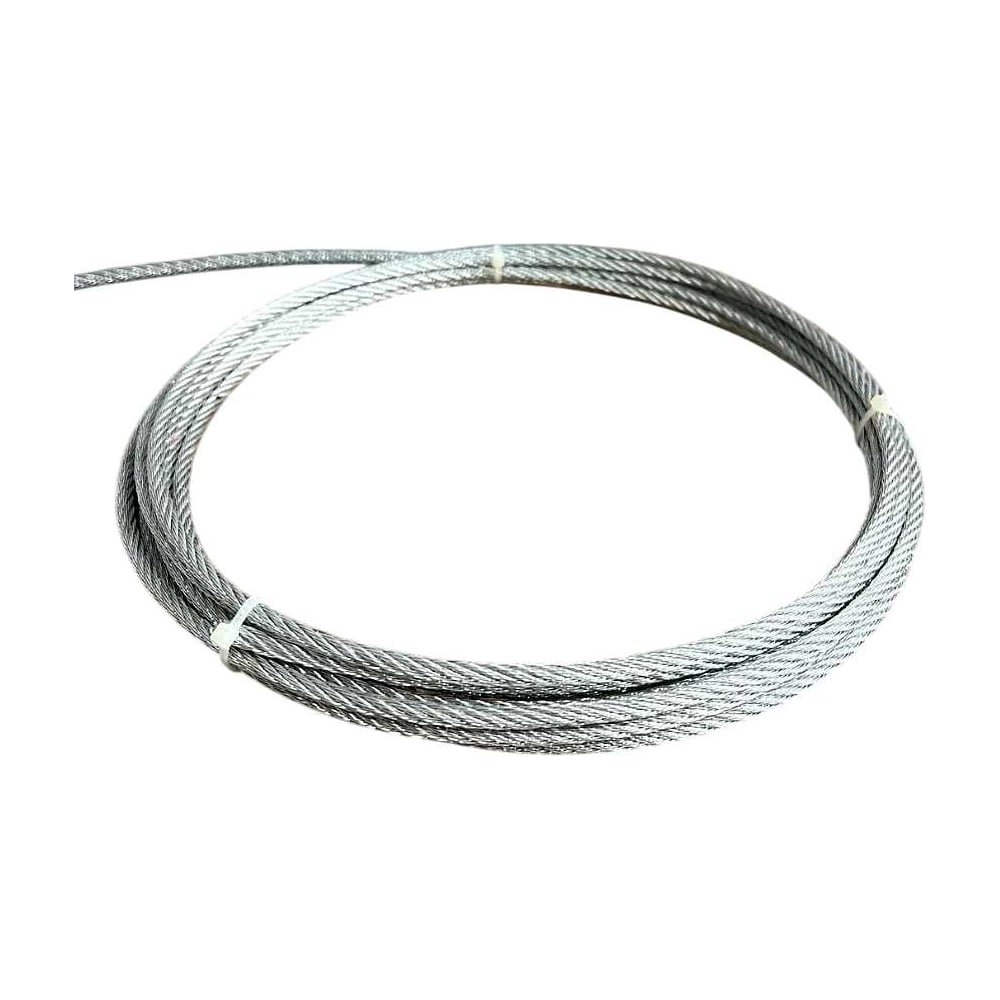 Изображение товара Стальной трос 10 метров с оценкой рабочего усилия 50 кг для грузовых и бытовых задач