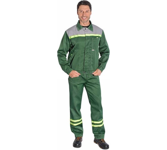 Изображение товара Костюм ФОРМГОСТ "Полет Ультра" с полукомбинезоном, зеленый+серый (СМ), 52-54 (182-188) 4620241944527