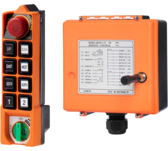 Изображение товара Промышленное радиоуправление SAGA 1, (1T+1R) 380V SAGA-L10-1