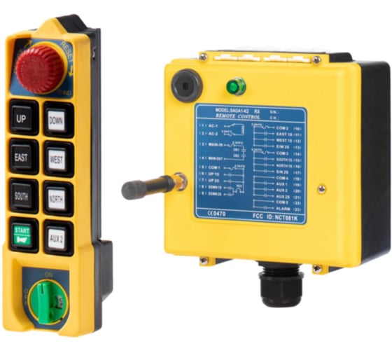 Изображение товара Промышленное радиоуправление SAGA 1, -K2 (1T+1R) 380V SAGA1-K2