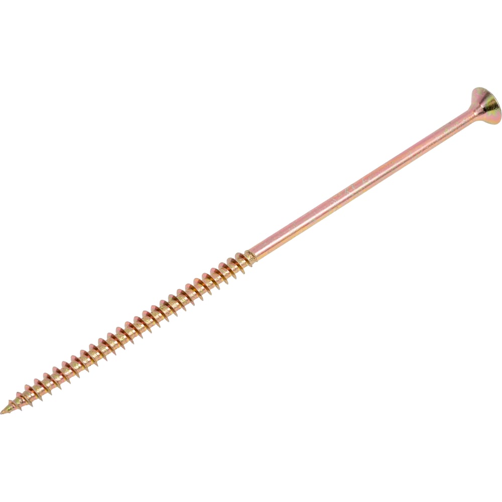 Изображение товара Саморез универсальный ЦММ желтый цинк 6х160 100 шт