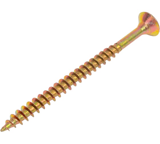 Изображение товара Саморез универсальный ЦММ желтый цинк, Pz, 6,0x80, 100 шт 0Т-00009252