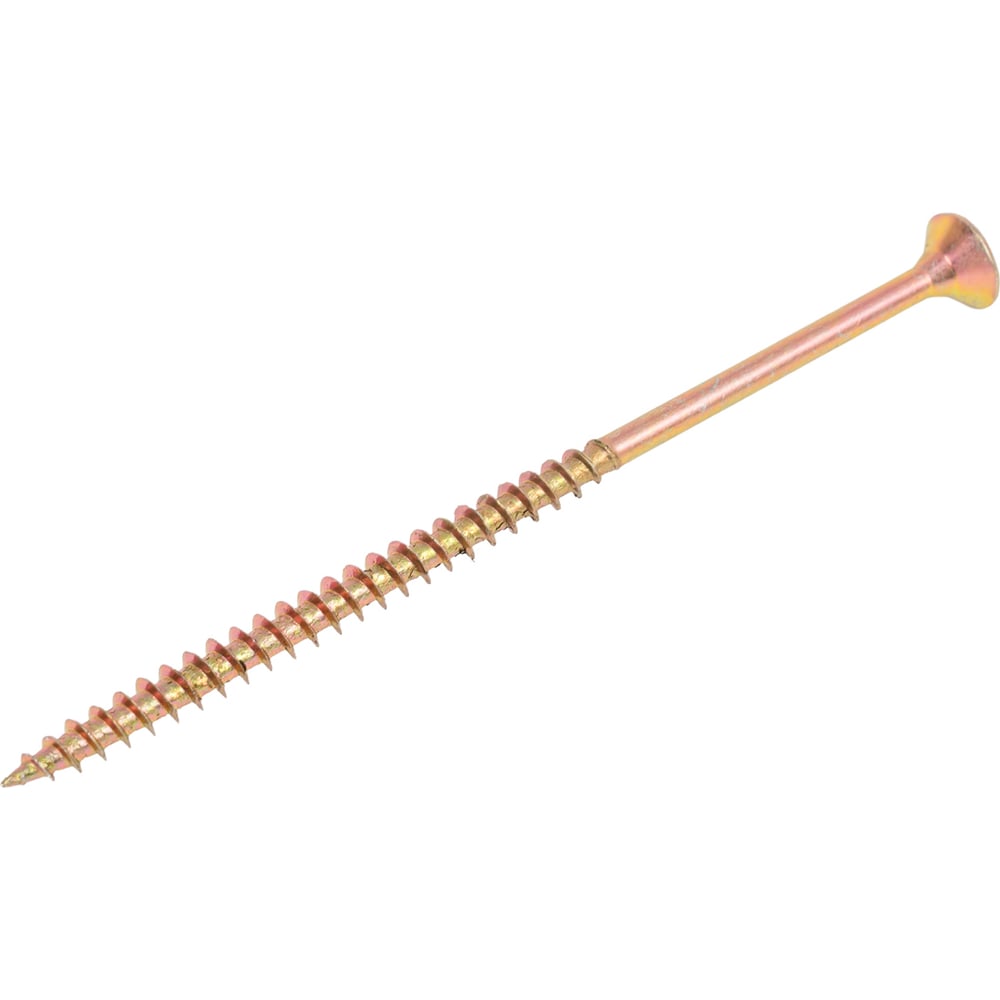 Изображение товара Саморез универсальный ЦММ желтый цинк 5.0x100 мм, 100 шт