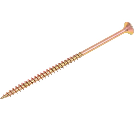 Изображение товара Саморез универсальный ЦММ желтый цинк, Pz, 5,0x100, 100 шт 0Т-00009240