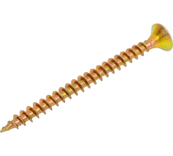 Изображение товара Саморез универсальный ЦММ желтый цинк, Pz, 5,0x60, 200 шт 0Т-00009236