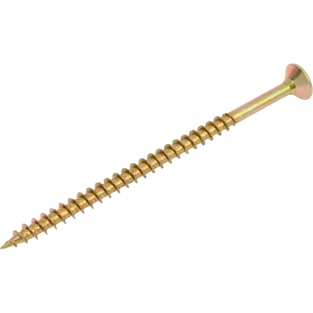 Изображение товара Саморез универсальный ЦММ желтый цинк 5,0x80 PZ 100 шт