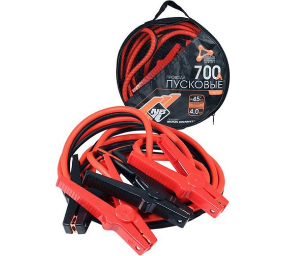 Изображение товара Пусковые провода Nova Bright fusion 700А морозостойкие, в сумке, 4 м 46779