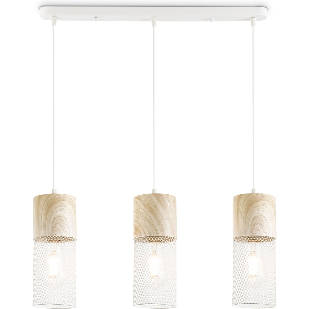 Изображение товара Подвесной светильник Ambrella Light TRADITIONAL TR8499 3 лампы лофт дизайн белое дерево