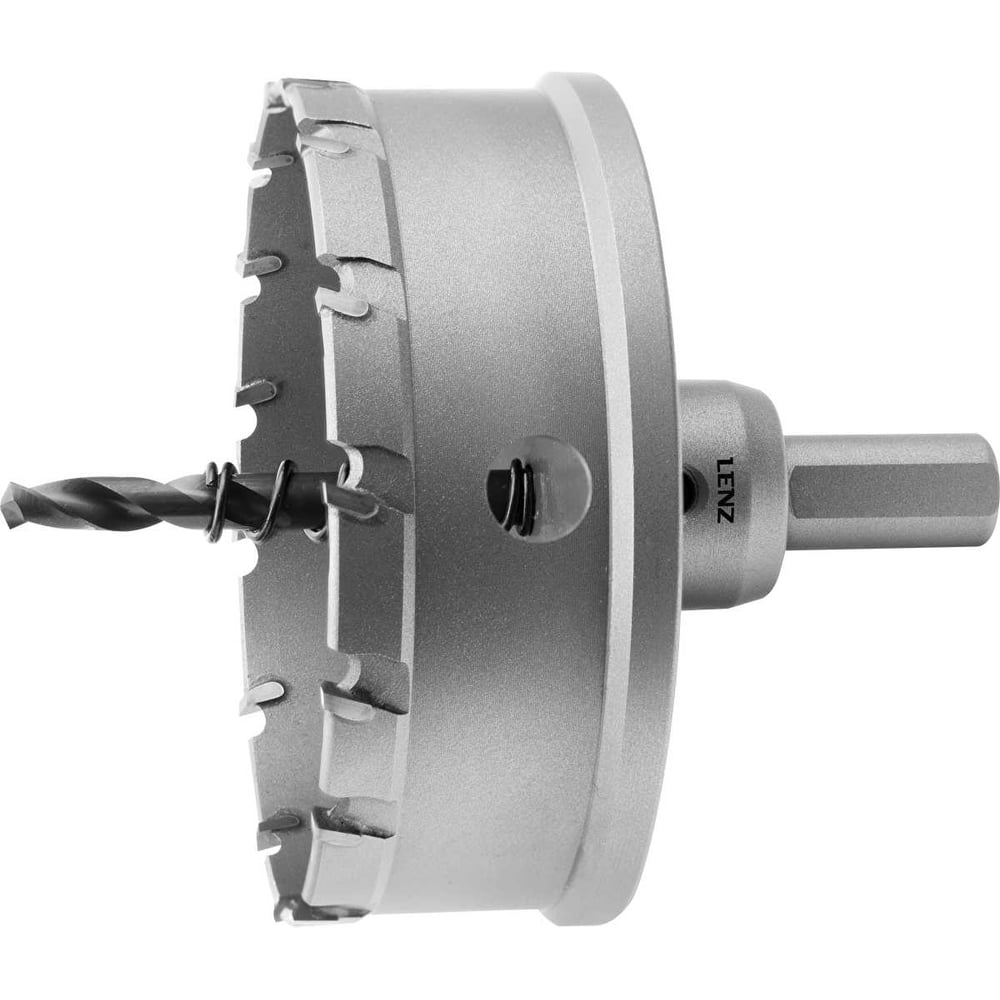 Изображение товара Коронка с твердосплавными напайками LENZ 90 мм LZCS-090 для металла, дерева и пластика