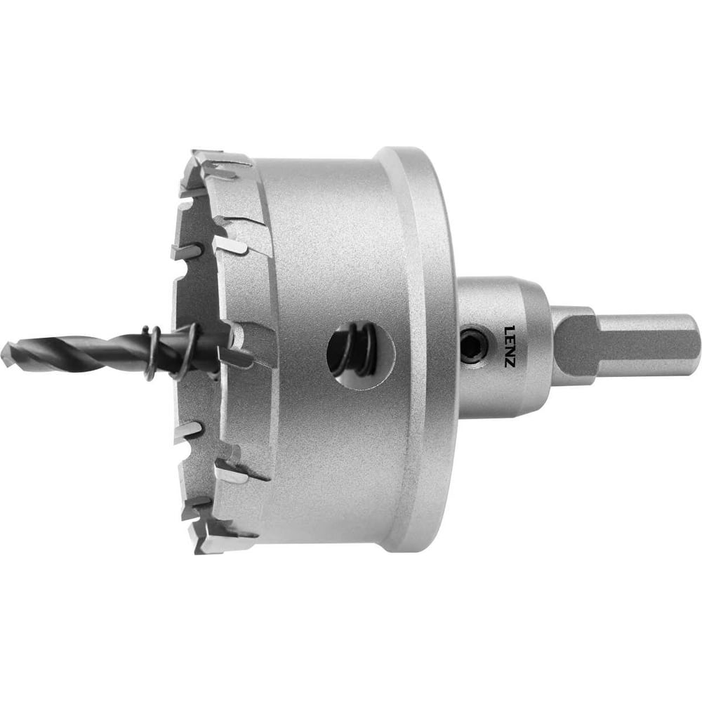 Изображение товара Коронка с твердосплавными напайками LENZ 63х25 мм LZCS-063 для сверления металла и пластика