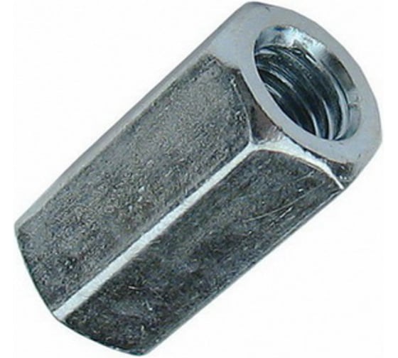 Изображение товара Гайка соединительная КОСТИНСТРОЙ М12x36, DIN 6334, оцинкованная сталь, 50шт 34931