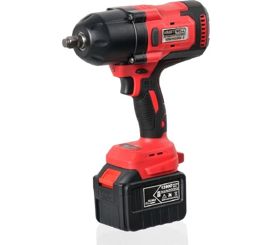 Изображение товара Гайковерт аккумуляторный ударный KraftWell 1/2, 1500 Нм KRW1500IW-E