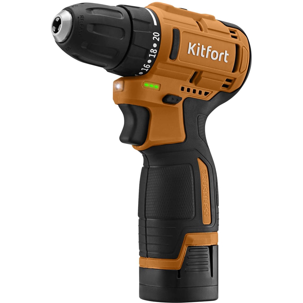 Изображение товара Аккумуляторная дрель-шуруповерт KITFORT КТ-6504 для дома