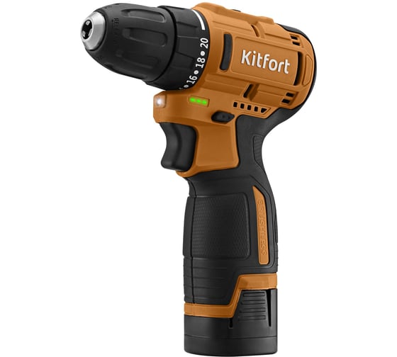 Изображение товара Аккумуляторная дрель-шуруповерт KITFORT КТ-6504