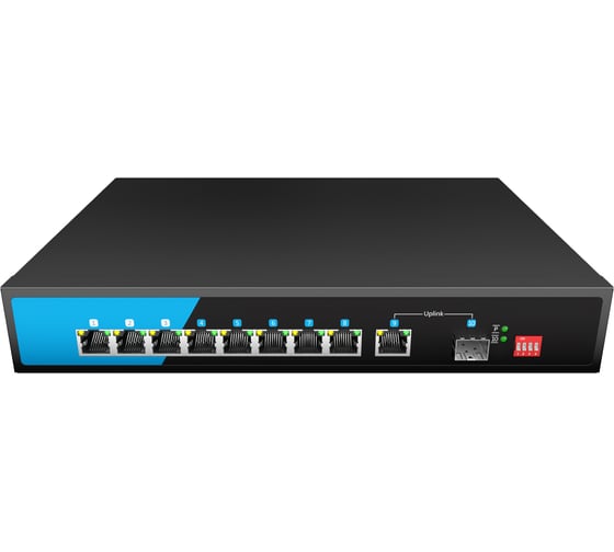 Изображение товара Коммутатор XBIT настраиваемый, 10 портов 10/100/1000Base-T, PoE/PoE+ XPD8GP-2GT-A