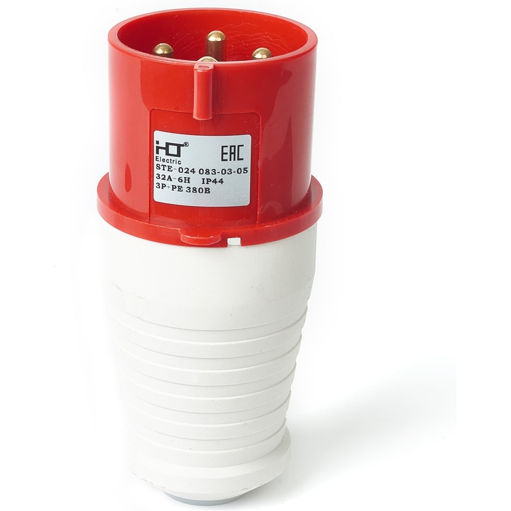 Изображение товара Вилка кабельная HLT 024 3Р+РЕ 32А IP44 380В