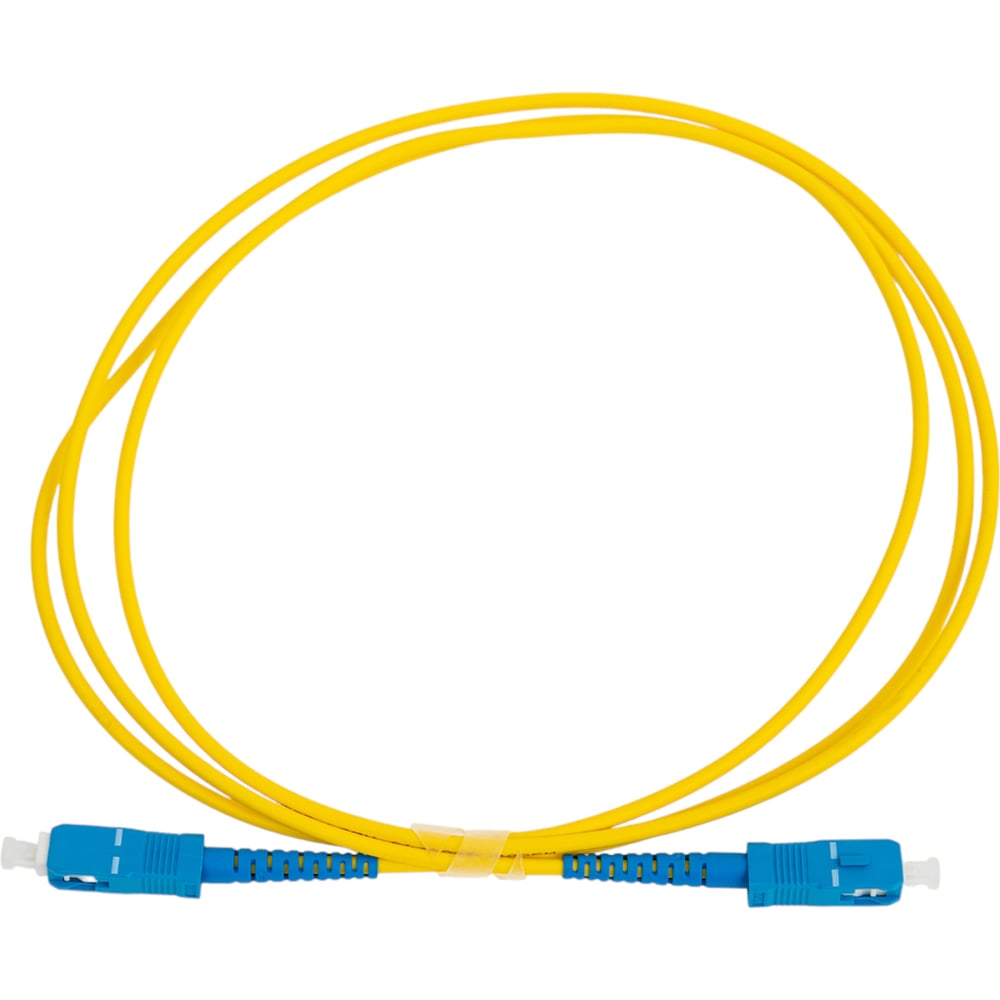 Изображение товара Оптический патчкорд SC(UPC)-SC(UPC) G.652D 1.5м желтый simplex