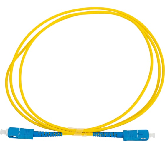 Изображение товара Соединительный волоконно-оптический шнур XBIT оптический патчкорд SC(UPC)-SC(UPC) G.652D simplex 1.5 метра PC-SC/U-SC/U-OS1-S-1.5