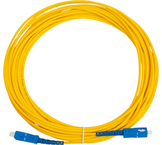 Изображение товара Соединительный волоконно-оптический шнур XBIT оптический патчкорд SC(UPC)-SC(UPC) G.652D simplex 10 метров PC-SC/U-SC/U-OS1-S-10