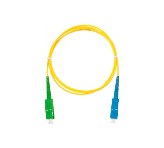 Изображение товара Соединительный волоконно-оптический шнур XBIT оптический патчкорд SC(APC)-SC(UPC) G.652D simplex 1 метр PC-SC/A-SC/U-OS1-S-01