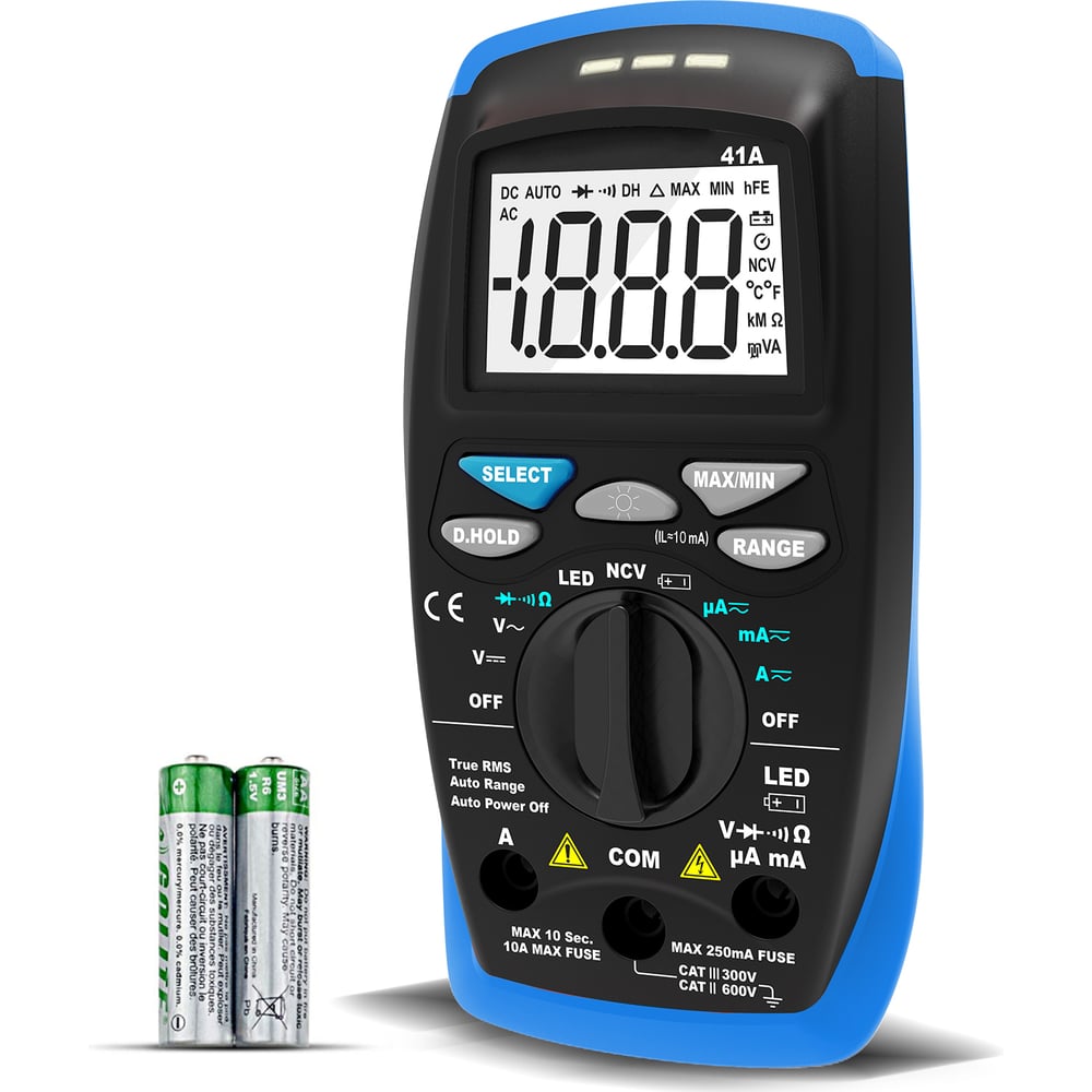 Изображение товара Мультиметр HoldPeak HP-41A для точных измерений электроэнергии профессиональный