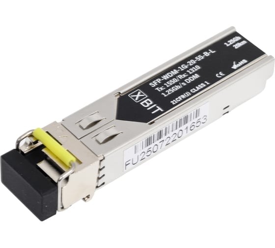 Изображение товара Модуль XBIT SFP 1G WDM LC (11dB) 1550нм 20км S1GW2055-31L
