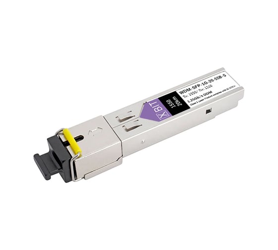 Изображение товара Модуль XBIT SFP 1G WDM SC (11dB) 1550нм 20км S1GW2055-31S