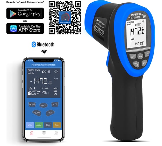Изображение товара Инфракрасный термометр HoldPeak HP-985C-APP