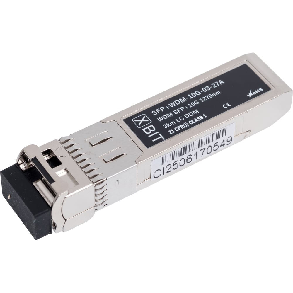 Изображение товара Оптический модуль SFP+ 10G WDM 1270нм LC 3км XBIT