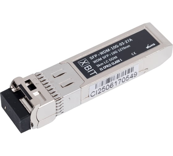 Изображение товара Модуль XBIT SFP+ 10G WDM 1270нм LC 3км S10GW0327