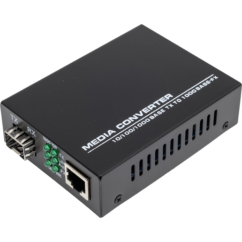 Изображение товара Медиаконвертер XBIT SFP 10/100/1000Base-TX/FX без SFP модуля MC-1G-SFP