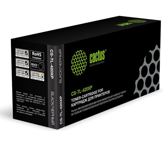 Изображение товара Картридж лазерный CACTUS CS-TL-420XP TL-420XP черный (6000стр.) для Pantum M6700D/M6700DW/M6703DW/M6 2088511