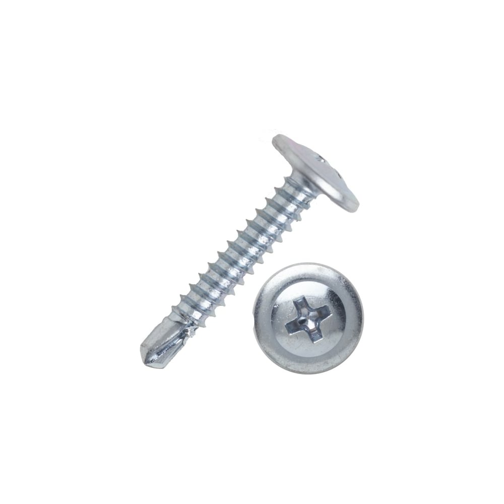 Изображение товара Саморез с прессшайбой ЦММ сверло 4.2x38, оцинкованный, 1 кг