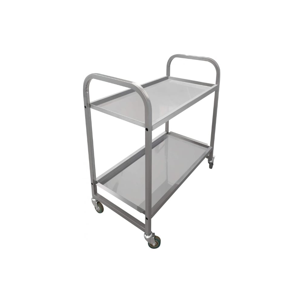 Изображение товара Тележка сервировочная Luxstahl 2 уровня из нержавеющей стали