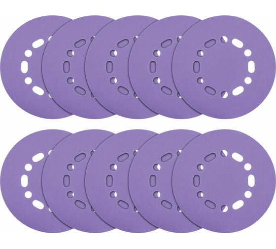 Изображение товара Круг шлифовальный (10 шт; 150 мм; P180; 12 отверстий) TREND AB/150/180A