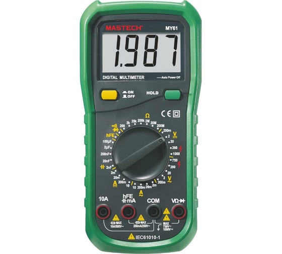 Изображение товара Цифровой мультиметр Mastech MY61 M160